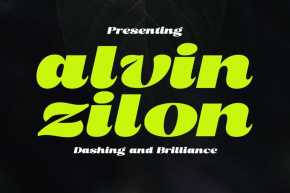 Alvin Zilon: A Modern Typeface for Bold Branding