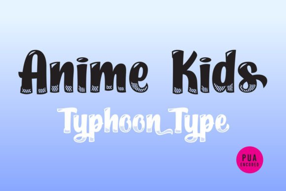 Anime Kids: Infusing Pop Art Energy into Modern Typography