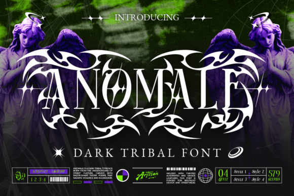 Anomale: A Dark Tribal Typeface for Modern Edge
