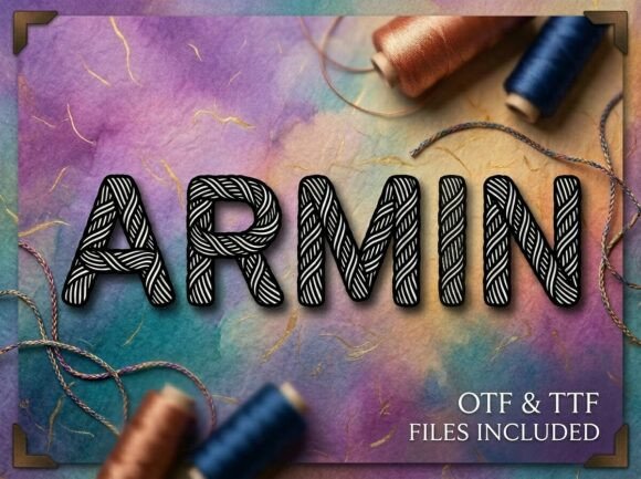 Armin: Crafting Warmth with a Textured Display Font