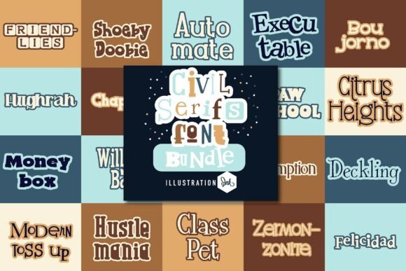 Civil Serifs: A Font Bundle with Grounded Charm