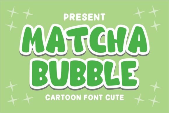Matcha Bubble: A Playful Font for Eye-Catching Designs