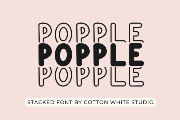 Popple: The Bold Display Typeface for Modern Brands