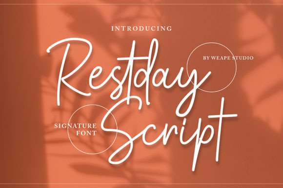 Restday Signature Script: A Fresh Take on Handwritten Typography