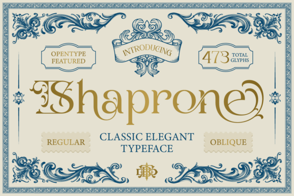 Shaprone: A Serif Font for Timeless Elegance
