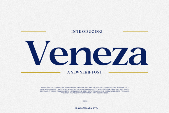Veneza: A Serif Font for Modern, Professional Design